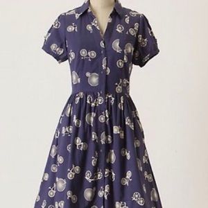 Anthropologie Porridge Two-wheeler Dress